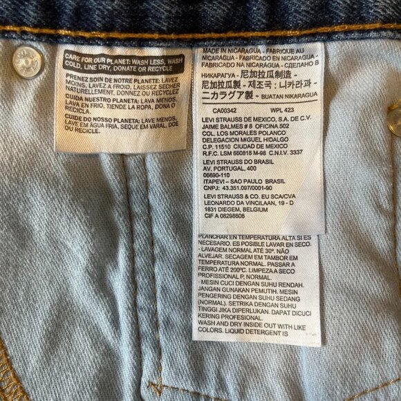 550 Mens Levi's Relaxed Fit Jeans Classic Rugged Outdoors Comfort TImeless 46 - Picture 5 of 7